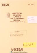 Ikegai-Ikegai FX15N 20N 25N AX25N 30N, Lathe Programming Manual 1981-AX25N-AX30N-FX15N-FX20N-FX25N-01